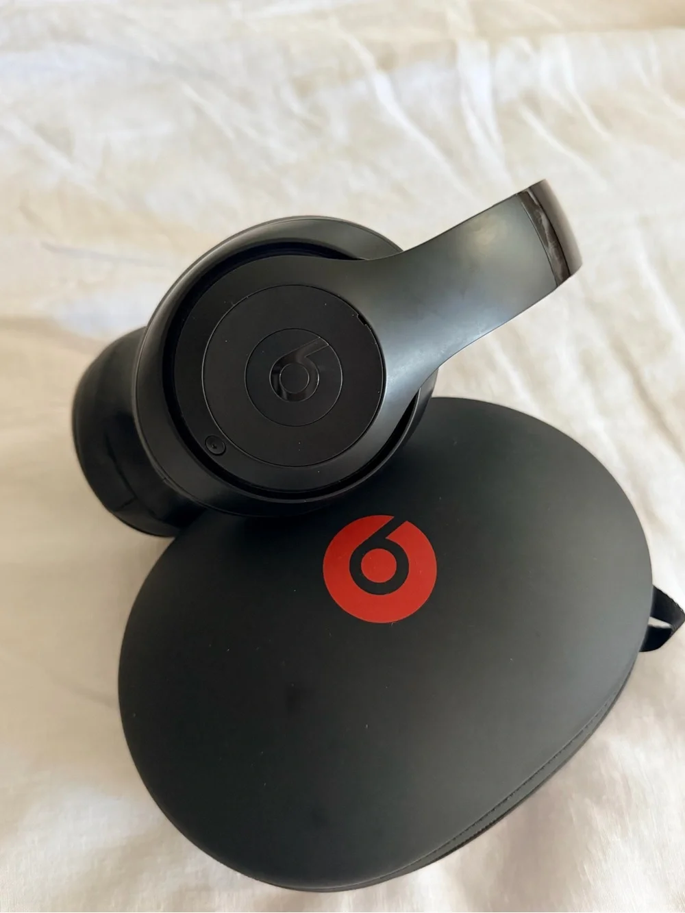 Beats Headphones in Matte Black with Red Logo Studio3